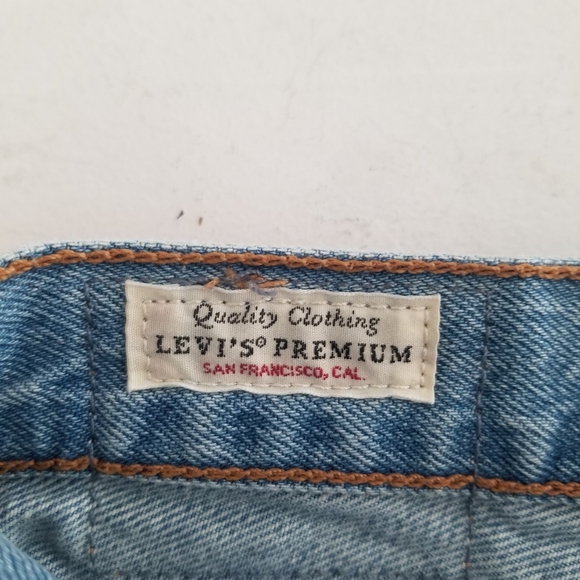 Levi's 501 Jean Shorts Distressed Button Fly 26/2 - Picture 9 of 11